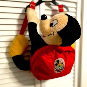 Vintage circa 80s/90s Mickey Pals Plush Backpack
